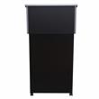 Oklahoma Sound Wood Tabletop Lectern with AV Cart/Lectern Base in Black