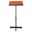 Oklahoma Sound Portable Presentation Series Metal Lectern Stand in Cherry