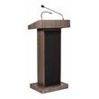 Oklahoma Sound Orator Series 40W Modern Wood Lecter in Ribbonwood Brown