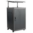Oklahoma Sound Modern Metal Teacher's WorkPod Lectern in Charcoal Slate