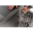 Oklahoma Sound Modern Metal Teacher's WorkPod Lectern in Charcoal Slate