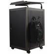 Oklahoma Sound Modern Metal Teacher's WorkPod Lectern in Charcoal Slate