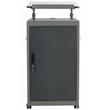 Oklahoma Sound Modern Metal Teacher's WorkPod Lectern in Charcoal Slate