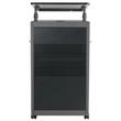 Oklahoma Sound Modern Metal Teacher's WorkPod Lectern in Charcoal Slate