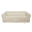 Cotton Twill 2 Piece Sofa Slipcover in Natural