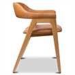 Aron Living Atlas Dining Chair in Tan Faux Leather