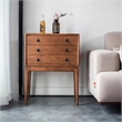 Aron Living  H Solid Wood Chest Of Drawers in Walnut