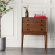 Aron Living  H Solid Wood Chest Of Drawers in Walnut