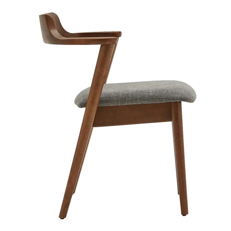 Aron Living Tino Fabric Armchair in Dark Gray