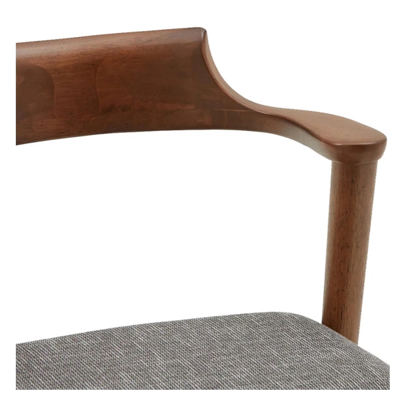 Aron Living Tino Fabric Armchair in Dark Gray