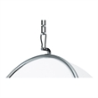 Aron Living Scoop Hanging Chair With Stand in White