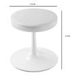 Aron Living Rose Stool in White