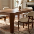 Aron Living Rimini Dining Table in Light Walnut 6.6 ft