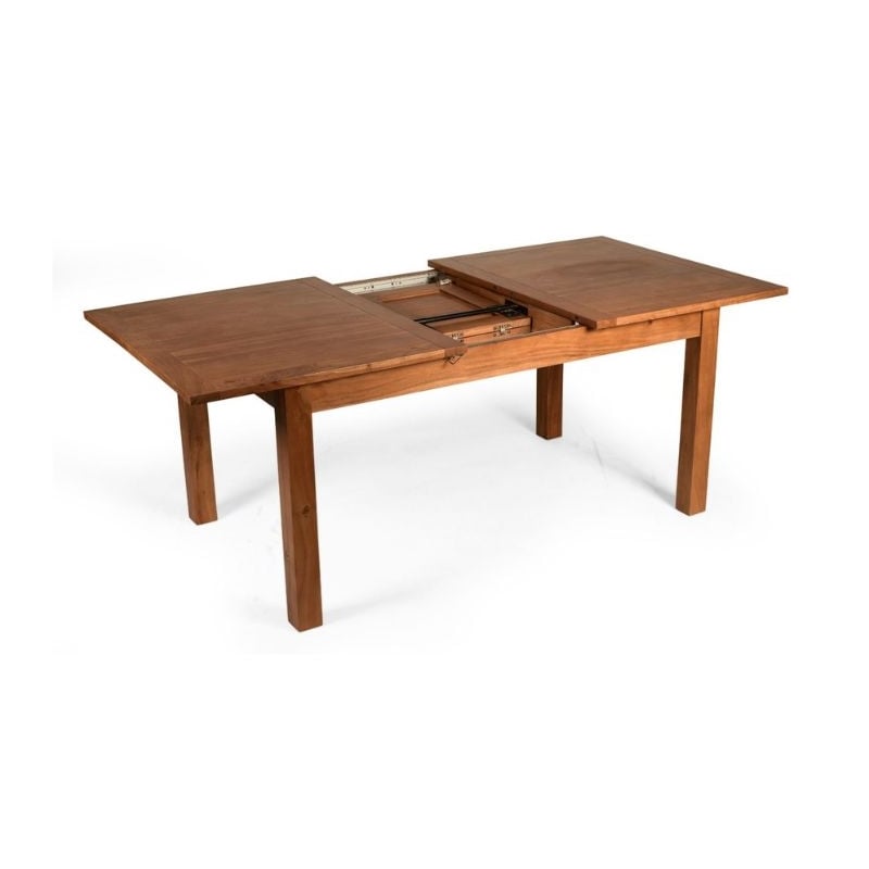Aron Living Capri Extendable Dining Table in Oak 6.6 ft