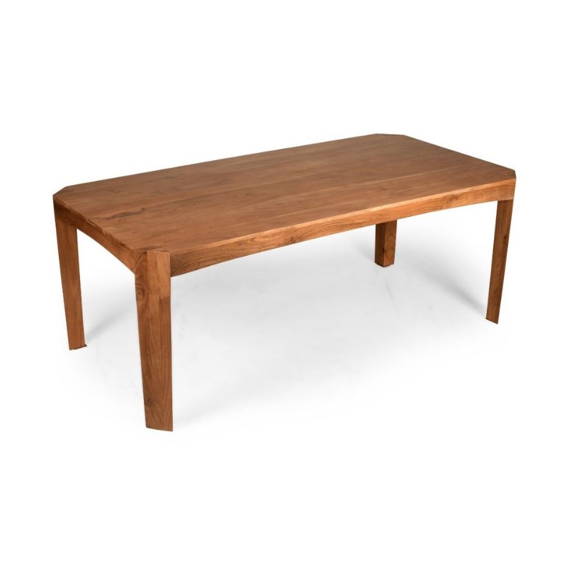 Aron Living Capri Extendable Dining Table in Oak 6.6 ft