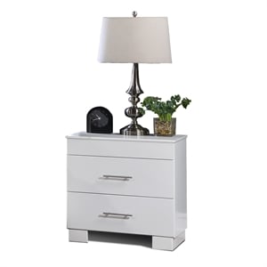 Bella Esprit Nightstand Solid & Manufactured Wood White