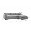 Conrad Modular Sectional In Light Gray Tweed