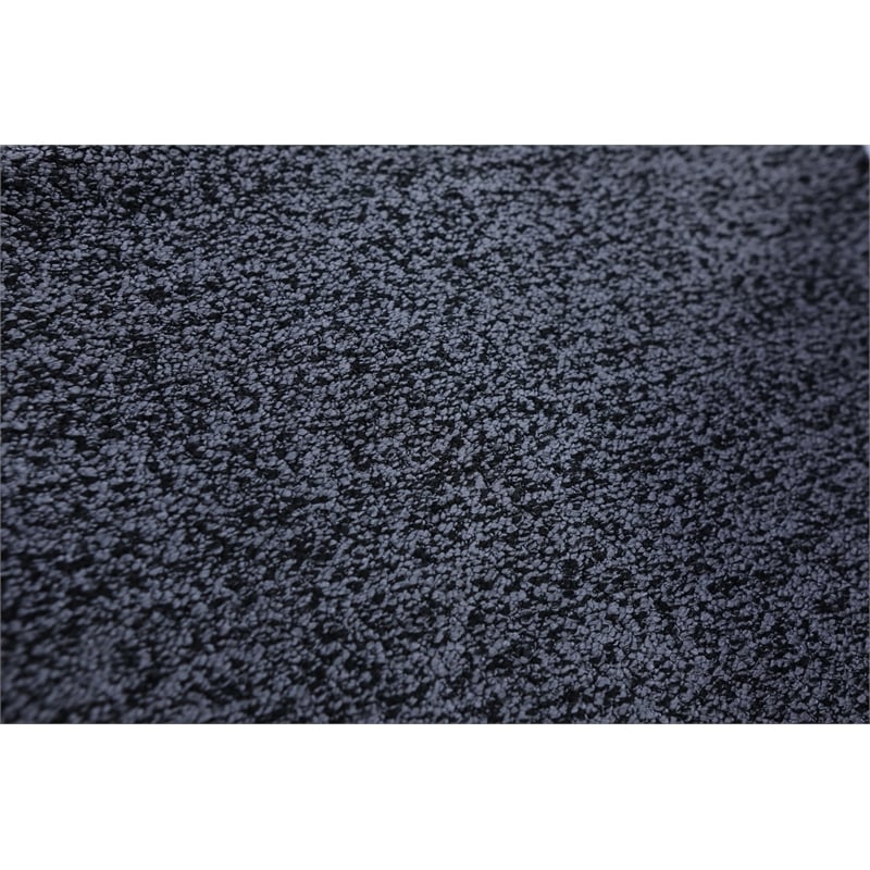 Essa Charcoal Reversible Sectional With USB Power Wood Legs And Storage Ottoman