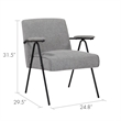 Gray Liden Modern Arm Chair