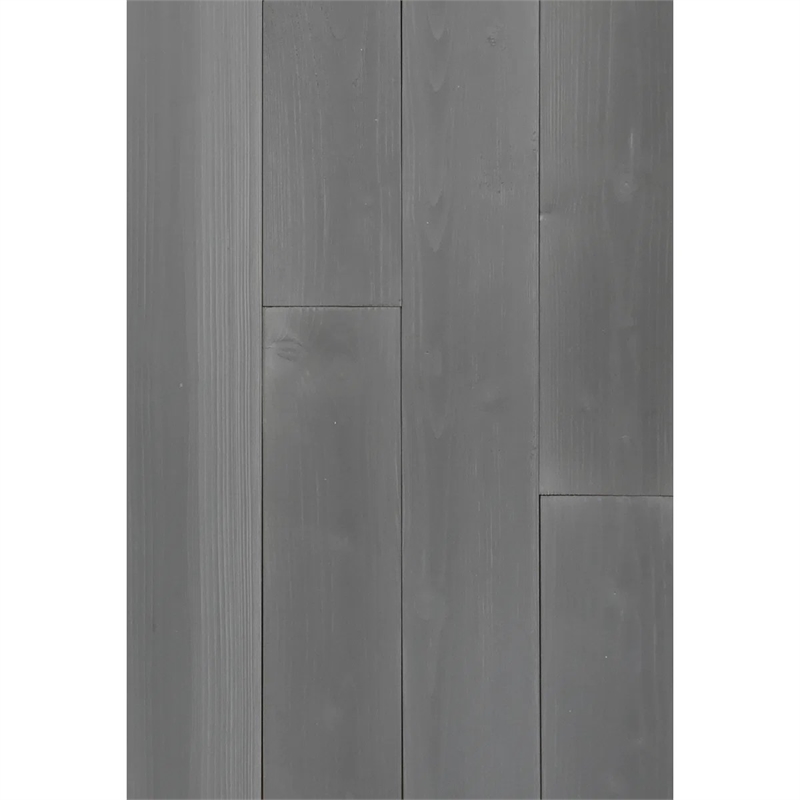 Decorative Solid Wood Wall Panel with Adhesive 3M Tape Vintage Gray 95 sqft