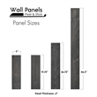 Decorative Solid Wood Wall Panel with Adhesive 3M Tape Ash Gray 95sqft