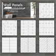Decorative Solid Wood Wall Panel with Adhesive 3M Tape Ash Gray 95sqft