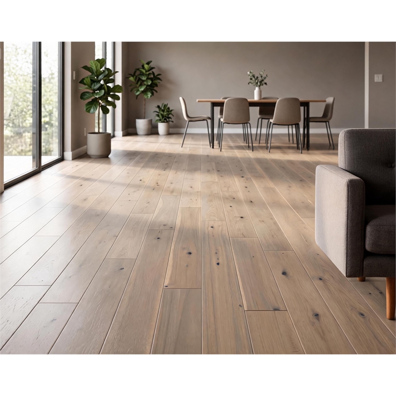 Beige Acacia Solid Hardwood Flooring Grey Haven Blonde Oak 5/8