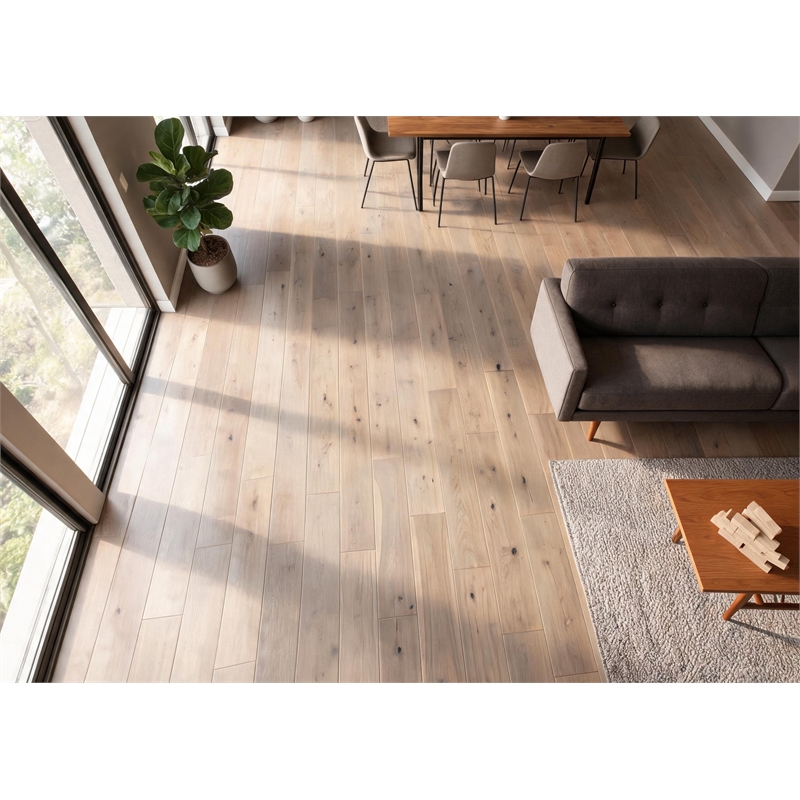 Beige Acacia Solid Hardwood Flooring Grey Haven Blonde Oak 5/8