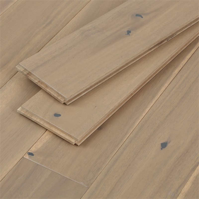 Beige Acacia Solid Hardwood Flooring Grey Haven Blonde Oak 5/8