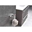Lexora Home Bagno Bianca Stainless Steel Double Robe Hook in Brushed Nickel