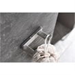 Lexora Home Bagno Bianca Stainless Steel Double Robe Hook in Brushed Nickel
