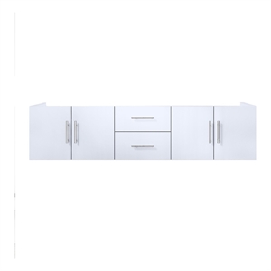 Lexora Home Geneva 72&quot Vanity Cabinet in Glossy White