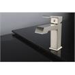 Lexora Home Labaro Brass Single Hole Bathroom Faucet in Brushed Nickel