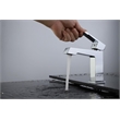 Lexora Home Labaro Brass Single Hole Bathroom Faucet in Chrome