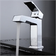 Lexora Home Labaro Brass Single Hole Bathroom Faucet in Chrome