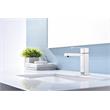 Lexora Home Monte Stainless Steel Single Hole Bathroom Faucet in Chrome