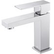 Lexora Home Monte Stainless Steel Single Hole Bathroom Faucet in Chrome