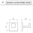 Lexora Home Bagno Lucido 4-Piece Bathroom Accessory Set in Matte Black