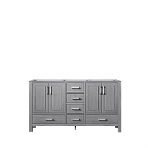 Lexora Home Jacques 60&quot Vanity Cabinet in Distressed Gray