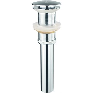 Lexora Home Scarico Pop-Up Drain Assembly without Overflow in Chrome