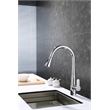Lexora Home Furio Brass Kitchen Faucet with Pull Out Sprayer in Chrome