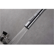 Lexora Home Olivi Brass Kitchen Faucet with Pull Out Sprayer in Chrome