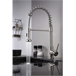 Lexora Home Lanuvio Brass Kitchen Faucet with Pull Out Sprayer in Chrome