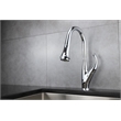 Lexora Home Garbatella Brass Kitchen Faucet with Pull Out Sprayer in Chrome