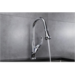 Lexora Home Garbatella Brass Kitchen Faucet with Pull Out Sprayer in Chrome