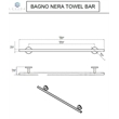 Lexora Home Bagno Nera 4-Piece Bathroom Accessory Set in Matte Black