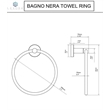 Lexora Home Bagno Nera 4-Piece Bathroom Accessory Set in Matte Black