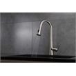 Lexora Home Furio Brass Kitchen Faucet with Pull Out Sprayer in Brushed Nickel