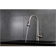 Lexora Home Furio Brass Kitchen Faucet with Pull Out Sprayer in Brushed Nickel