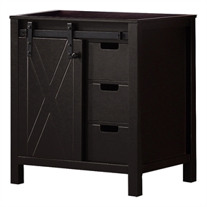 Lexora Home Marsyas 30&quot Vanity Cabinet in Brown